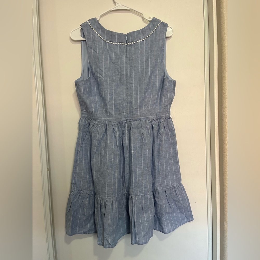 B B Dakota‎ Light Denim Cotton Dress Size 10 - Picture 8 of 9